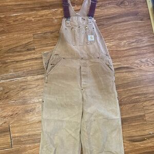 Vintage carhartt double knee overalls